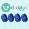 GAINES DE RETENTION STANDARD CLICNLOC
 Conditionnement-PAR 4 Force de rétention-FAIBLE (BLEUE) Axe de divergence-De 0° à 20°